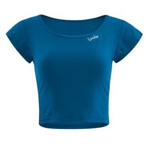 Winshape Functioneel licht en zacht cropped shirt met korte mouwen AET137LS, ultrazachte stijl, fitness, dans, yoga/pilates, streetwear, teal green, S