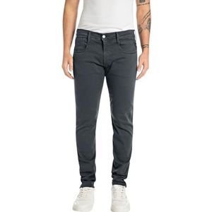 Replay Anbass Hyperflex Colour Xlite Herenjeans, slimfit, 095 Petrol Blue, 29W / 32L