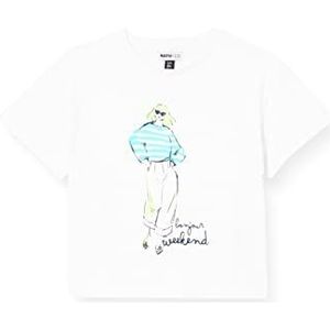 Tuc Tuc Girls-Vacay Mood T-shirt, wit, regular voor meisjes