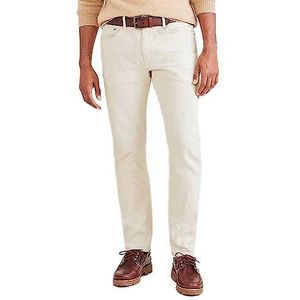 Dockers Heren Smart 360 Flex Jean Cut Slim Jeans, White Rigid, 34W / 32L