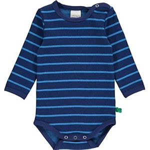 Fred's World by Green Cotton Baby Boys Stripe L/s Body Base Layer, Deep Blue/Happy Blue, 74, Deep Blue/Happy Blue, 74 cm