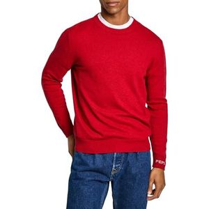 Pepe Jeans - PM702469 - Trui - Kastanjebruin - Katoen - Normale Pasvorm