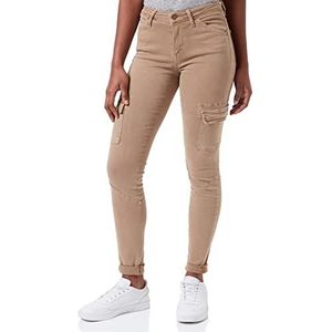Mustang June Skinny Cargo Jeans Dames, Tannin 3142, 25W x 32L