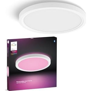 Philips - Hue Devote Slim - LED Lichtpaneel - Wit - Diameter 30cm - 16.6W - 2000 Lumen