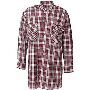 Planam flanel hemd ""2001"" maat 43/44, XL, rood geruit, 451043