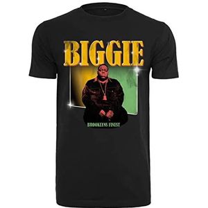 Mister Tee Notorious Big Finest Tee T-shirt voor heren, zwart, S
