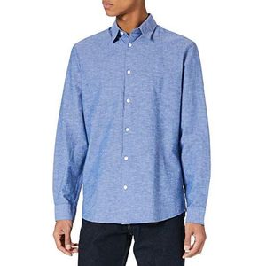 Selected Homme heren overhemd lange mouwen, blauw (medium blue denim), L