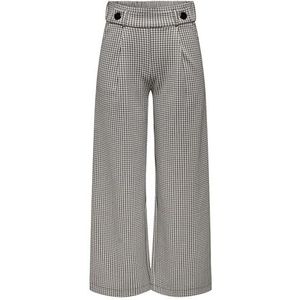 JDY Bandplooibroek 'JDYGEGGO MIA'  donkerbeige / zwart