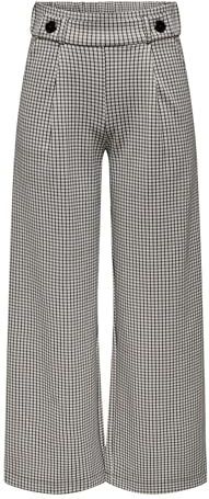 JDY Bandplooibroek 'JDYGEGGO MIA'  donkerbeige / zwart