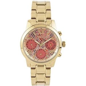 Guess Womens Multi wijzerplaat quartz horloge met roestvrij stalen band W0448L7