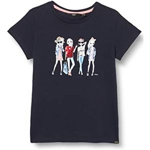 Mexx T-shirt voor meisjes, Donkerblauw, 110 cm