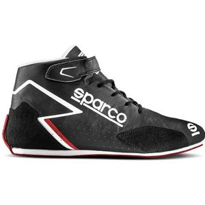 Sparco Prime-R enkellaarsjes, maat 38, zwart/rood, uniseks laarzen, volwassenen, standaard, EU