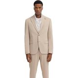 Badjas - Beige - Reverskraag - Lange Mouwen - Normale Pasvorm