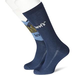 Levi's Unisex Footie Classic Sock, Blue Horizon, 39/42