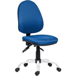 ACMELIFE Bureaustoel, bureaustoel met lage rugleuning en zwenkwielen, comfortabele computerstoel blauw