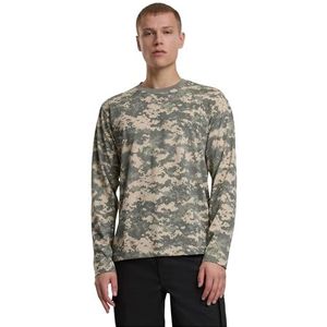 Shirt - Camouflage - Lange Mouw - Normale Pasvorm - Ronde Hals - Jersey
