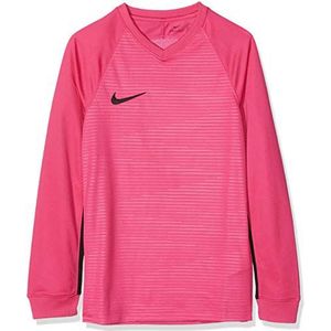 Nike Kinder Tiempo Premier Football Jersey T-shirt met lange mouwen, roze (levendig roze/zwart 662), M