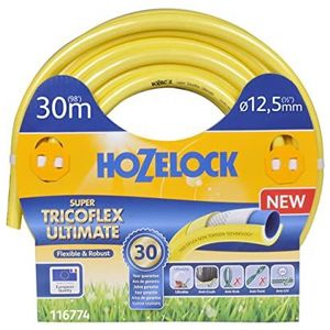 HOZELOCK - Super Tricoflex Ultimate Ø 12,5 mm (1/2 "") 30 M slang: lichte, robuuste en vormvaste tuinslang met ""TNT Non Torsion"" en ""Soft & Flex""-technologieën, 40% gerecycled pvc [116774]