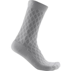 CASTELLI 4517546 SFIDA 13 SOCK damessokken zilver grijs/wit S/M