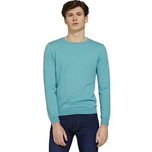TOM TAILOR Uomini Basic trui 1024660, 26179 - Dusty Aqua, XXL
