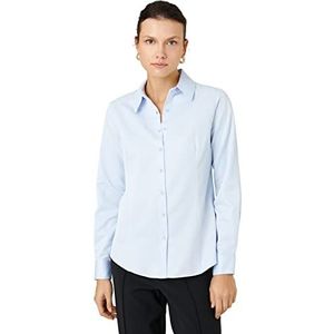 Koton Basic damesshirt met lange mouwen, lichtblauw (610), 44