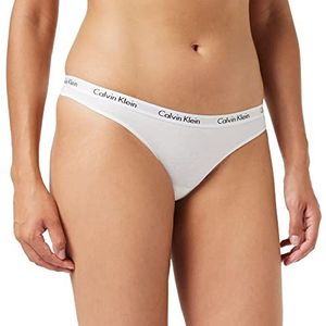 Calvin Klein Carousel-string voor dames, Blanco (White 100), L