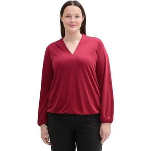 Klassieke Blouse - V-Hals - Lange Mouwen - Zachte Modal Polyester Mix