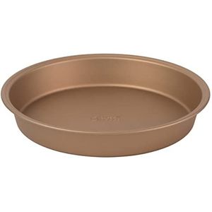 Russell Hobbs® RH02146GEU7 Opulence Non-Stick Round Pan, Baking Tin for Cakes, Pies, Tarts and Quiches, Easy Clean, PFOA Free, Oven Safe to 220 Degrees, 24 cm, Carbon Steel, Gold