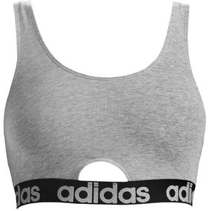 Adidas Sports Underwear Dames Scoop Bralette Bustier, Heather Grey, S