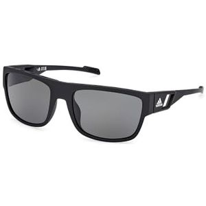 adidas SP0082@6002A zonnebril, matzwart, eenheidsmaat voor heren, Zwart, one size