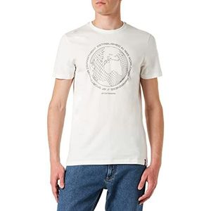 4F Heren T-shirt TSM026 T-shirt, gebroken wit, L voor heren, Gebroken wit, L