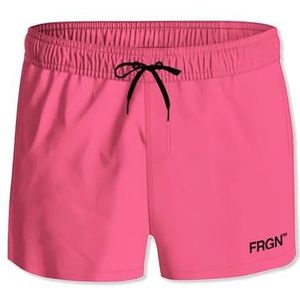FREEGUN Zwembroek voor heren, strand, zwemshorts, sneldrogend, comfortabel met zakken, Neon Roze., XXL