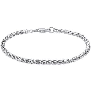 iXXXi Men Roestvrij stalen Heren armband Round Chain Zilver | 22cm