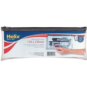 Helix Grote doorzichtige etui - 125 mm x 330 mm (pak van 12 inch verschillende kleuren)