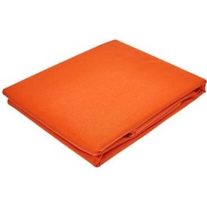 Miracle Home Kussensloop, zacht en comfortabel, 50% katoen, oranje, voor 150 cm bed