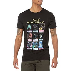 Disney Heren schurken tovenares T-shirt, zwart, M