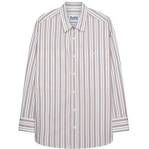Seidensticker Studio - Casual Overhemd - Zand - Katoen