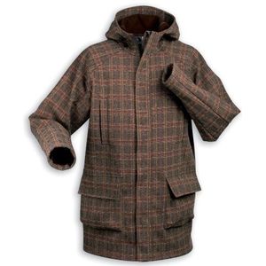 Tatonka Style heren ""Estevan Parka"" fleece jas, maat XL, bruin plaid