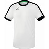 Erima uniseks-volwassene Retro Star shirt (3132121), wit/zwart, XXL