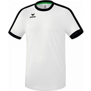 Erima uniseks-volwassene Retro Star shirt (3132121), wit/zwart, XXL