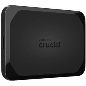 Crucial X10 2TB Draagbare External SSD - Tot 2100 MB/s, USB-C 3.2 Gen2, IP65 Water- en stofbestendig, Externe Solid State Drive, Zwart - CT2000X10SSD9C02