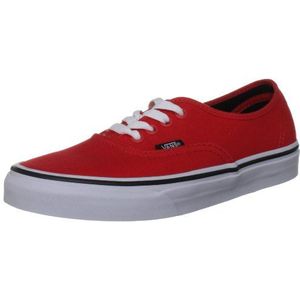 Vans U Authentic VSCQ7ZW Sneakers voor volwassenen, uniseks, Rood Fiery Red Black, 37 EU