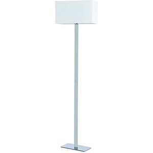 Kos Lighting 400013708 Bianka vloerlamp staal/canvas-katoen wit 106,5 x 44 x 25 cm