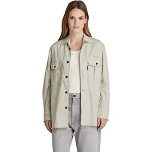 G Star Raw Officer Boyfriend overhemd voor dames, grijs (Mineral Gray D21887-4481-c958), M