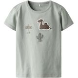 NAME IT Heren Nbmjuke Ss Top Box, Aqua Gray, 62