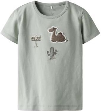 NAME IT Heren Nbmjuke Ss Top Box, Aqua Gray, 62