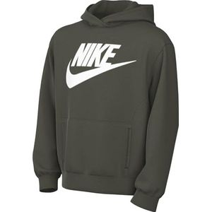 Nike FD2988-325 K NSW Club FLC HDY HBR Sweatshirt Unisex Cargo Khaki/White Maat XL