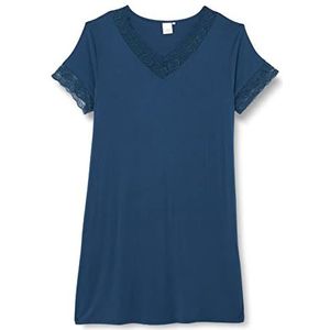 CCDK Copenhagen CCDK nachtjurk voor dames in comfortabele bamboe-kwaliteit, blauw nachtgown, XL