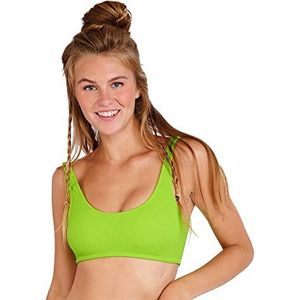 Banana Moon Justin Scrunchy Bikinitop voor dames, Appel, 48