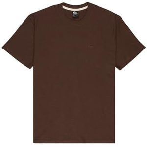 Quiksilver - Slub Roundneck - T-shirt - Bruin - Korte Mouwen